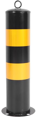 Fockety Safety Bollard Post, 50cm Safety Barrier Bollard Traffic Bollard for Traffic Sensitive Areas, Cold Rolled Steel Traffic Safety Barrier for Parking Posts, Construction Cones