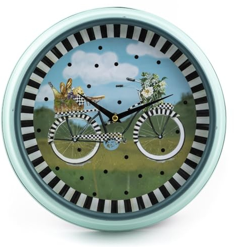 MACKENZIE-CHILDS Bike Ride Wall Clock
