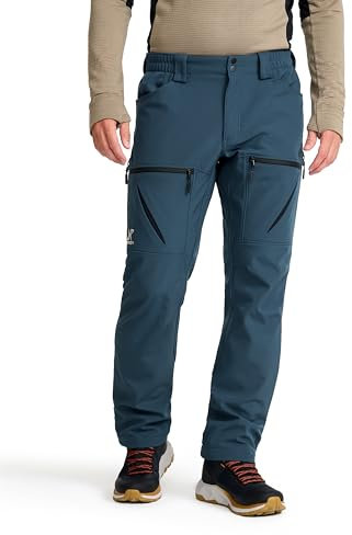RevolutionRace Hiball Softshell Pants für Herren, Outdoor Hosen für Wandern, Moonlit Ocean, XL