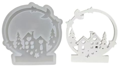 Lerpwige Árbol de Navidad Y Candelabro Formas Candelabros Formas Portavelas Tealight Moldes Silicona Decoraciones