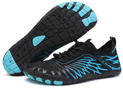 Barefoot Shoes for Women Men with Wide Toe Box, Healthy & Non-Slip Breathable Barefoot Water Shoes Beach Pool Aqua Swim Surf Hiking Walking Shoes