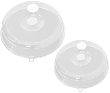 Paraschizzi per microonde, coperchio antischizzi con prese d'aria perforate, coperchio trasparente per piatti da microonde, design anti-schizzi, 23 x 5,5 cm, per alzata e forno