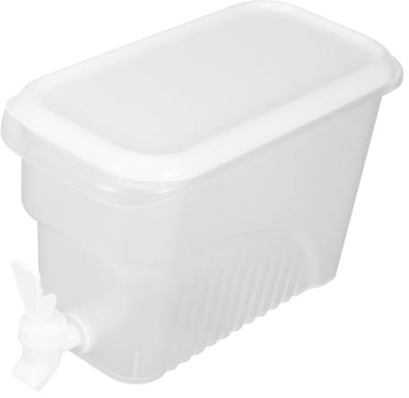 Mikikit Botella De Agua Fría De Gran Capacidad Para Dispensador De Bebidas Para Fiestas Grifo Contenedor Para Bebidas Refrescantes Nevera