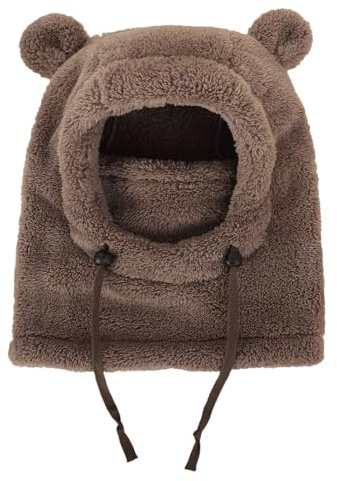 Generiskt barnvinterpannband – gosig fleece nackskydd | justerbar mössa med full täckning och halsvärmare – för barn, utomhus, sport, skidåkning, snowboard, cykel, skola, kaffe