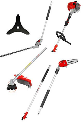 Mitox 28MT - Multifunzione da giardino 5 in 1, a benzina, colore: Rosso