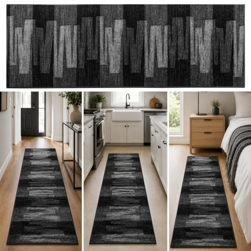 KARAT Tappeto da cucina ignifugo 67x200 cm velluto sottile comfort a piedi nudi qualità tedesca compatibile con riscaldamento a pavimento Via Veneto