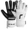 Reusch Attrakt Freegel Infinity griffige und atmungsaktive Torwarthandschuhe Herren und Frauen Fußballhandschuhe für Erwachsene perfekt geeignet für Kunstrasen, weiß-schwarz, 9