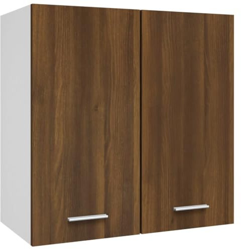 vidaXL Hängeschrank, Wandschrank für Küche, Küchenschrank mit viel Stauraum, Schwebeschrank Geschirrschrank Schrank, Grau Sonoma Holzwerkstoff