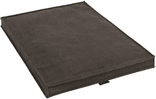 MyBestBuddy Hundekissen Visco braun 120x80 cm XXL mit POSO-Cord Stoff mit Viscoseschaum und Komfortschaum-Flocken, 40°C waschbar - Hundebett/Haustierbett für sehr große Hunde oder Katzen, 120 x 80 cm