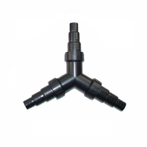 Finest-Filters Pond Pump Y Water Distributor Valve Connector Pond Hose Adjustable Splitter Stopcock Regulation Ball Valve For Pond Pumps and Watercourses (20mm / 25mm No Valves)