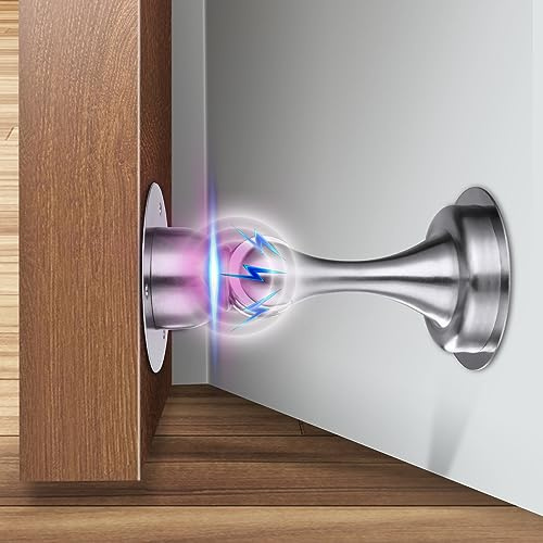 Flintronic 2 st. magnetisk dörrstopp cylindrisk, rostfritt stål dörrstopp