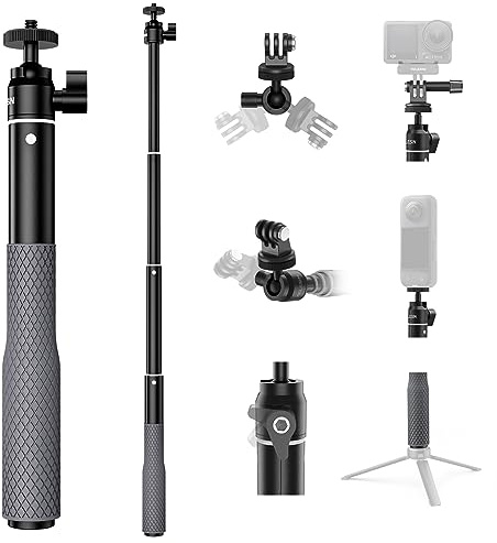 TELESIN 360°Waterproof Selfie Stick 25.75 w Hand Strap Underwater Dive Diving Extension Stick Pole Monopod for DJI OSMO 360 Action 6 5 Pro 4 Pocket 3 Xtra Muse GoPro Max 13 12 Insta360 X5 X4 Ace Pro