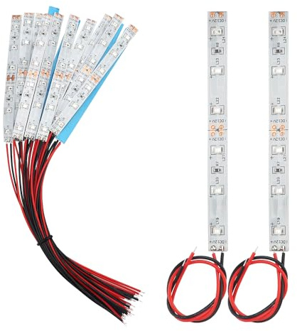YIXISI 15 ST 100mm Förkopplad LED List, 2335 SMD LED Lampa, 12V - 18V LED List, Röd