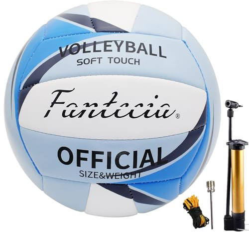 Fantecia Volleyball Offizielle Größe 5 Volley Ball Soft Outdoor Indoor Beach Gym Spielball für Jugendliche Erwachsene