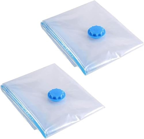Bolsas de almacenamiento al vacío medianas y grandes para edredones, ropa y edredones, bolsas grandes que ahorran espacio, bolsas al vacío con doble cierre, a prueba de fugas, reutilizables, paquete