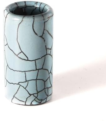 Soft Blue Large ā Handmade Ceramic Guitar Slide ā Warm Tone, Smooth Feel ā Artisan Finish ā Made in Small Batches ā Soft Blue (Large)