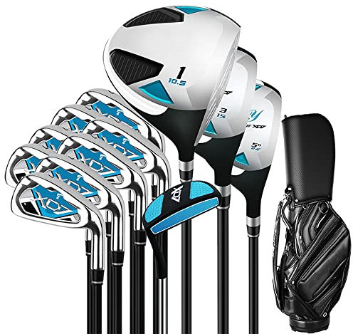 YJKKZQLB Produkte 13 Golfschläger-Sets, Herren-Carbon-Golfschläger, Hohe Fehlertoleranz, Geeignet für Anfänger, Golf, Outdoor, Indoor, Herren