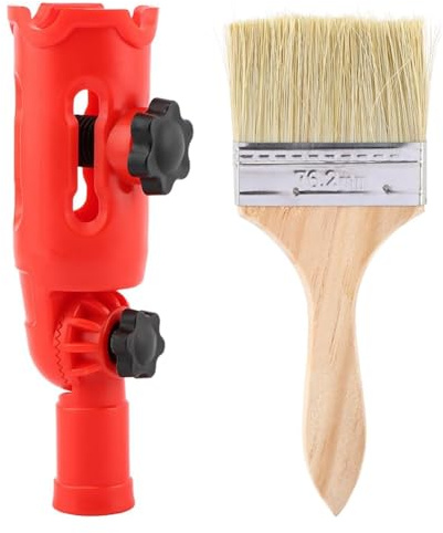 Buhdjfnke Pennello, Attacchi per Estensibile, Estensore per Pennello Multi-Angolo per Rullo da Pittura, Strumento per Bordo con Pennello.