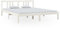 vidaXL Massivholzbett Doppelbett Kopfteil Bettgestell Lattenrost Bettrahmen Bett Holzbett Schlafzimmerbett Schlafzimmermöbel Weiß 160x200cm