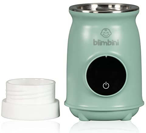 blimbini® Pro | All-In-One Baby Flaschenwärmer für unterwegs mit Akku - to go mit USB, ideal zum Reisen im Auto oder Flugzeug… (inkl. Adapter Nr. 1)