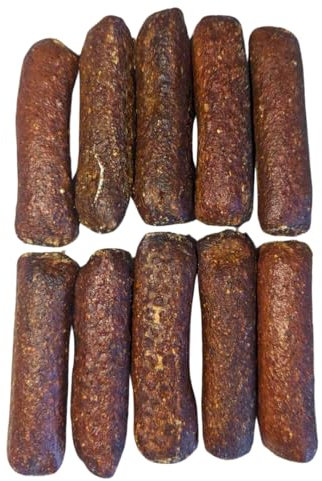 Golden Paste Turmeric Sausage - Natural Dog Chew Treat Protein Healthy Snack - Dog Pick and Mix (x10 Golden Paste Turmeric Sausages)