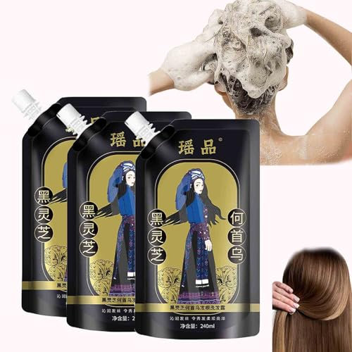 Ginger Plant Extract Anti-Hair Loss Shampoo Ginger Extract Shampoo Polygonum Multiflorum Oil Control Anti-Dandruff Shampoo Japanese Shampoo, Reduce Hair Loss, New Large Bottle (1bag)