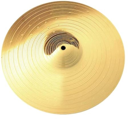 Amagogo Crash-Becken, Trommel-Übungsbecken, Zubehör für Schlaginstrumente, Performance-Trommelspieler, Legierung, professionelles Trommelbecken, 18 Inch