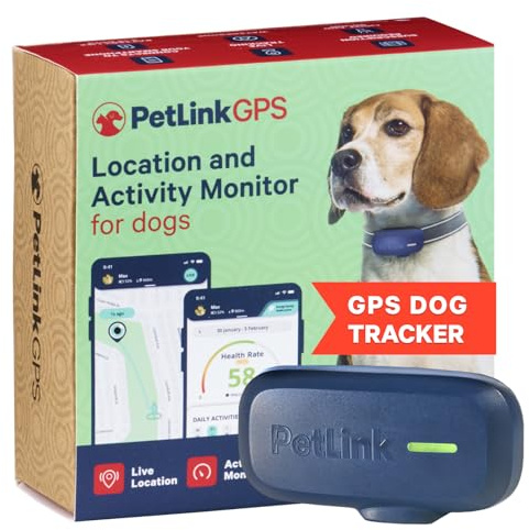 PetLink GPS Dog Tracker – husdjursspårare i realtid – vattentät hundspårare GPS med virtuellt staket