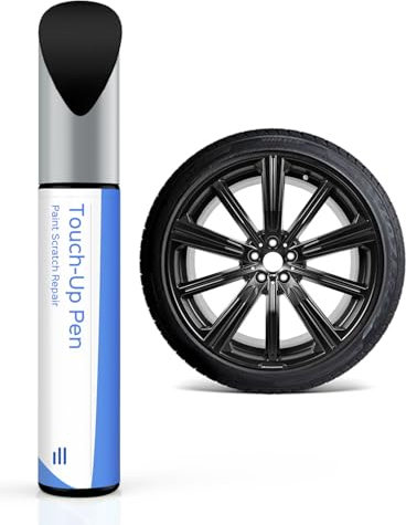 Matt Schwarz Felgen-Ausbesserungslack – Kompatibel mit BMW-Felgen, DIY-Reparatur von Bordsteinschäden mit Farblich Abgestimmtem Lack