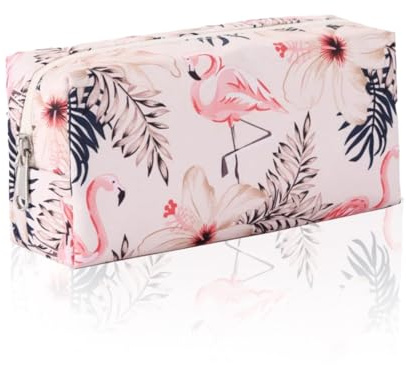 KEWUF Trousse de Toilette Femme Voyage, Pochette de Rangement Makeup Bag Grand Capacité, Trousse de Beauté, Matelassée Trousse pour Femme Fille(B)