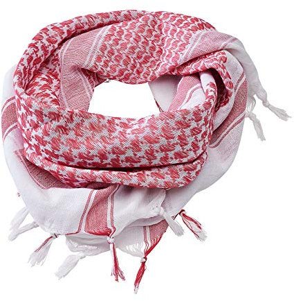 Brandit Shemag Scarf, Farbe: red+white, Größe: OS