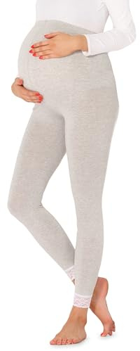 Be Mammy Dams Pregnancy Maternity 7/8 Leggings BE20-262(Melange,XL)