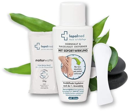 Lopalmed Callus & Cuticle Test Box [Gentle & Quick Application!] - Callus Removal without Rasp - Foot Care Against Calluses & Calluses (Dermatologically Tested & Vegan)