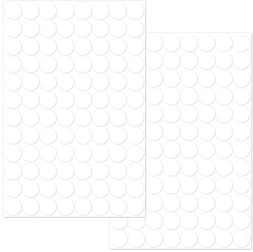 192 Stücke Schraubenkappen Weiß, Abdeckkappen,Abdeckung Schrauben Weiss,Schrauben Kappen,Durchmesser 15 mm Schraubenabdeckung selbstklebend