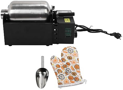 Kafferostare, Automatisk Kaffebönrostare Bönmelonfrön Sesamkorn Bakmaskin EU-kontakt 220V
