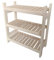 Stolarstwo Wochnik S.C. Holzregal Standregal Modulares Regal Stapelbar Kellerregal Haushaltsregal Kiefer Breite 33 cm Lange 50 cm Höhe 45 Oder 60 cm 2 Oder 3 Einlegeböden (60x50x33 cm 3 Einlegeböden)