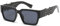 hotrodspirit - Sonnenbrille LOCS schwarz großes Logo dunkelgrau Herren Biker, Schwarz , Einheitsgröße