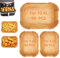 180 Stück Backpapier für Heißluftfritteuse für Ninja AF500EU AF500EUCP, Cecotec 9000,5.2L/10.4 Airfryer Backpapier für Ninja Foodi FlexDrawer Dual Zone AF500EU 10.4L Heißluftfritteuse