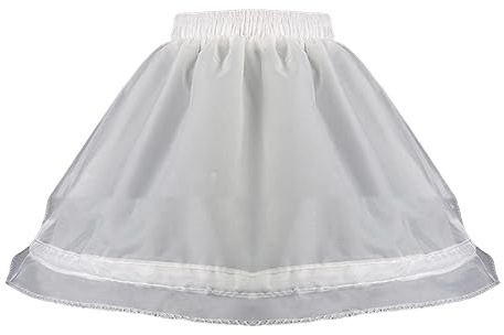 GAOSHA Enaguas para niña pequeña con crinolina, falda corta para vestido con aro