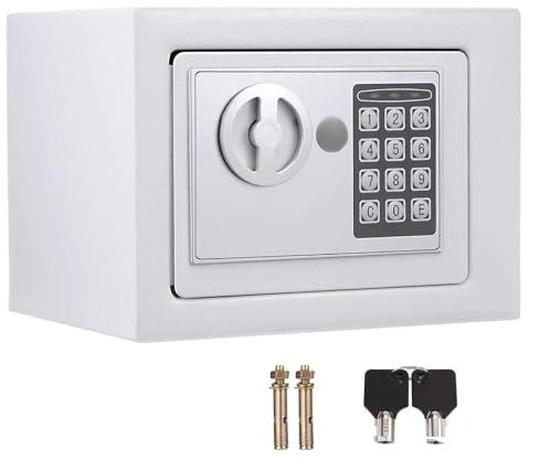 Caja fuerte de seguridad con teclado Digital o llave 2 en 1, cerradura de llave de seguridad para el hogar, negocios, oficina, Hotel, dinero, caudales, documentos, joyería.