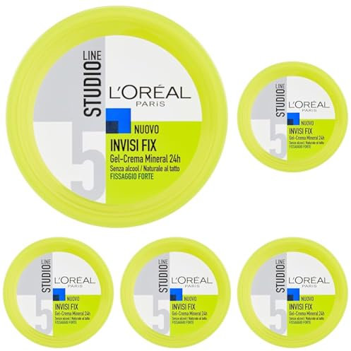 L'OREAL Studio Line-Gel-Flasche Fix Von 5 Starken 150 Ml Unbeliebt. A7512040 Haarpflegeprodukte (Packung mit 5)