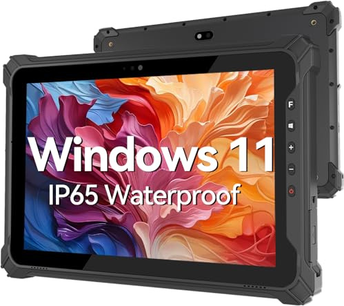 iEdge T10W 10.1 Zoll Outdoor Rugged Tablet,700 nit, Windows 11 Tablet, 8GB+128GB, 4G LTE, GPS, BT5.0 Wi-Fi, für den Einsatz im Lager, Bauarbeite