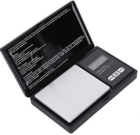 Akozon mini bärbar hög precision LED digital fickskala guld silver diamant smycken sten (500 g/0,1 g)