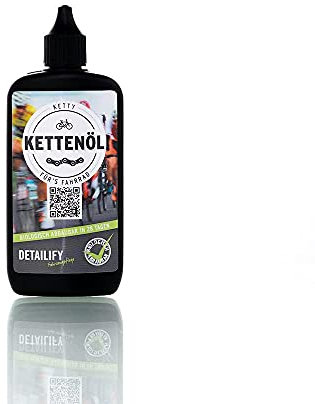 Detailify Kettenöl Ketty Fahrrad Langzeit Schmierung für Kette, Ritzel und Schaltwerk biologisch abbaubar