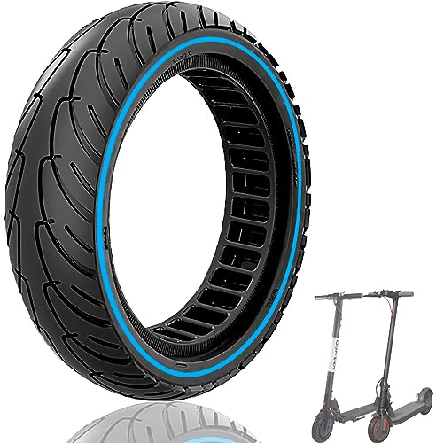 Felixstory 8.5x2.0 Solid Tire, 50/75-6.1 8 1/2x2 Replacement Tire, 8.5 Inch Scooter Tire Fit for Gotrax GXL V2 iScooter i9/ i8 isinwheel S9 pro, Abrasion and explosion-proof, Blue 1pc