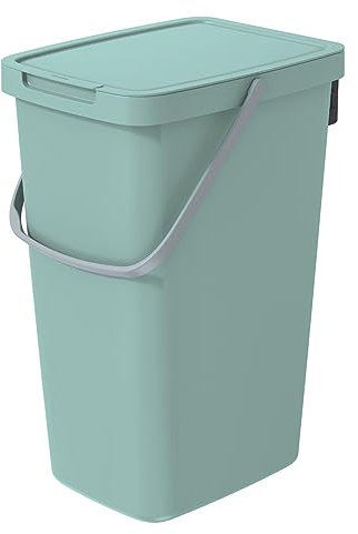 Keden Systema Q Poubelle de tri des déchets, avec couvercle et anse - 20 l - Vert clair