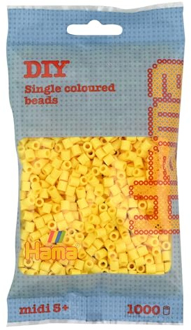Hama Midi: Bag 1000 Pearls Light Yellow