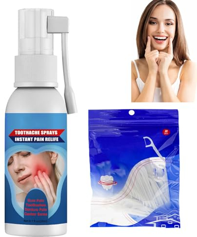 Spray Trattamento Istantaneo Denti,Spray per la Cura Orale Delle Erbe,Spray Alleviare il Bocca,Spray Per Alleviare Il Dolore Dentale,Spray per Ulcere Della Bocca