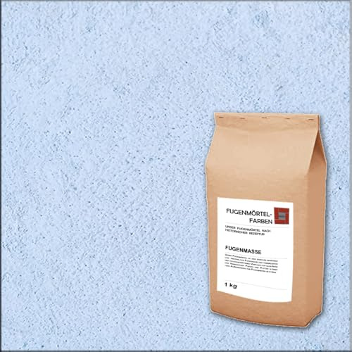 Fugenmörtel-Farben | Einsetzbar für Fugen im Innen- und Außenbereich auf Wand- und Bodenflächen (Hellblau, 1kg)