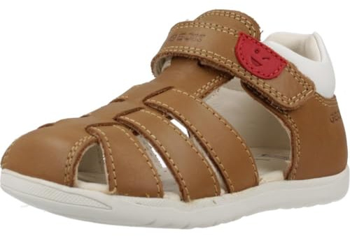Geox B SANDAL MACCHIA BOY, Sandale garçon, Whisky/White,